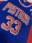 Maillot de Basket #33 Hill Pistons M&N Bleu